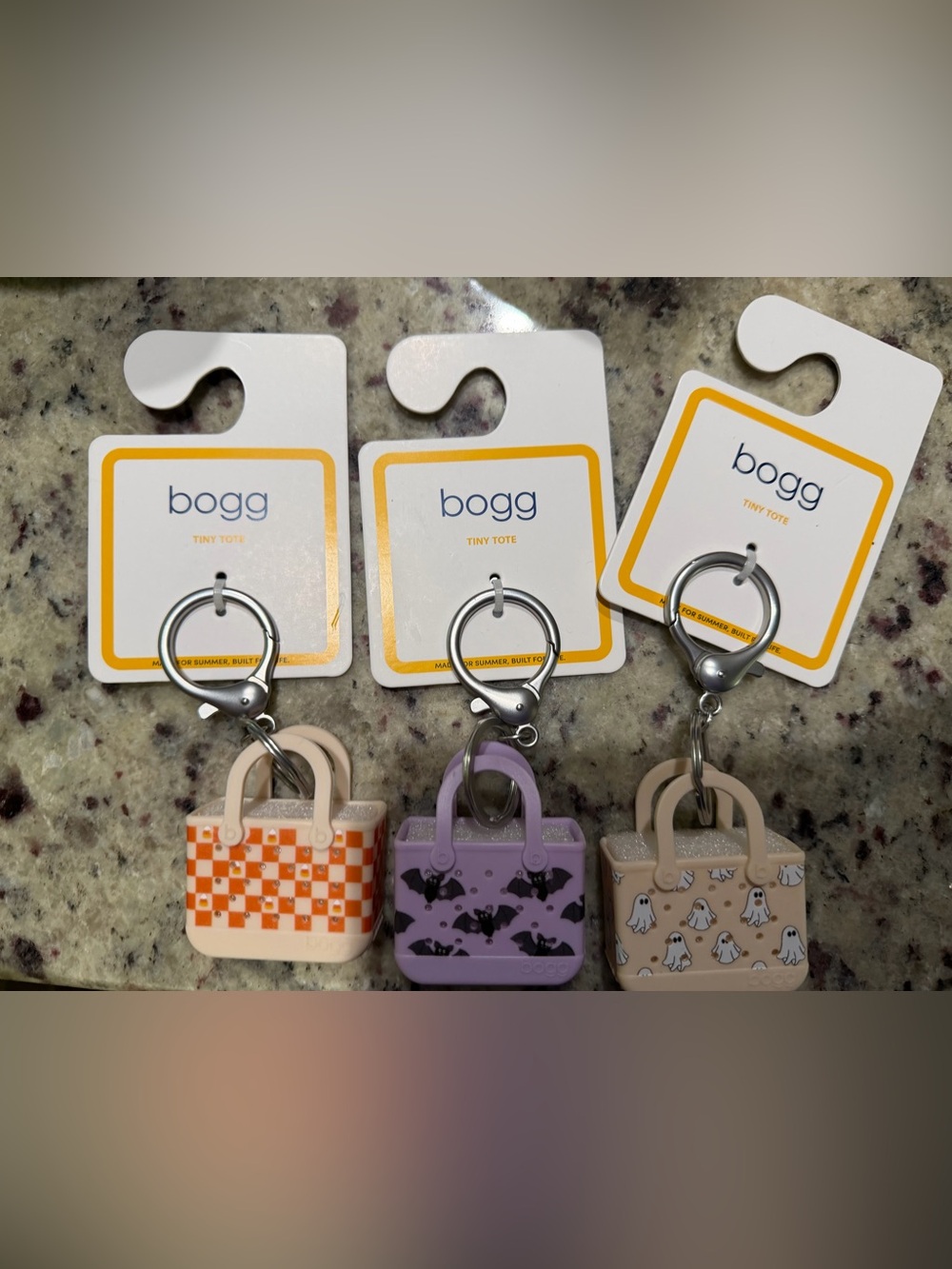 Mini bogg bag keychain Halloween bundle of 3